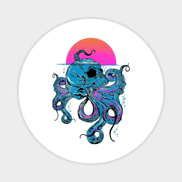 Skull Octopus Magnet by pilipsjanuariusDesign